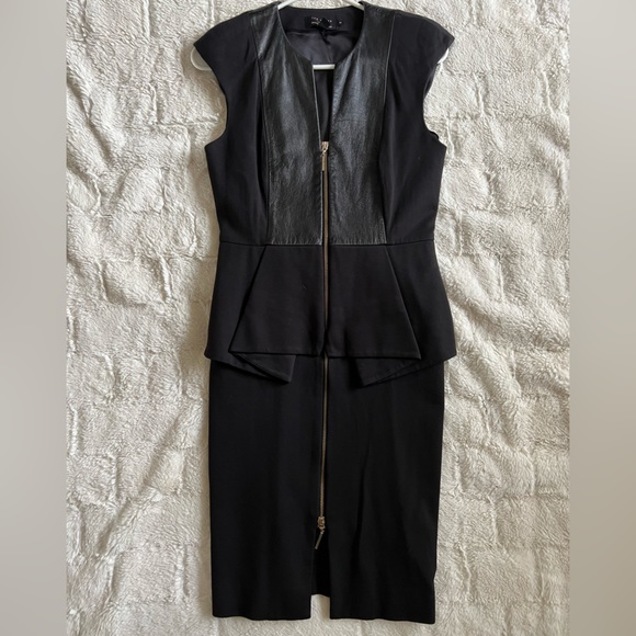 ted baker elynah asymmetric peplum dress Navy Sweetheart-neck Vintage cheongsam micro mini Color:Bone Brown